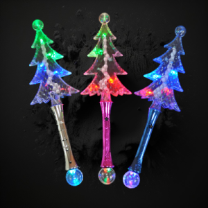 Assorted Color Tree Wand With Prismatic Ball On