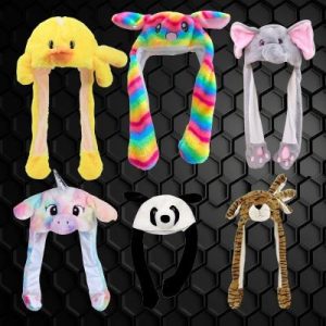 Flashing Animal Hat Assorted Zoo Animals