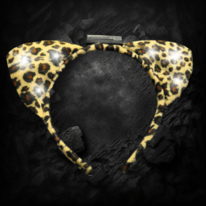 Light Up Leopard Print Cat Ears