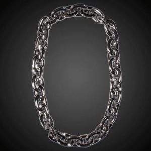 Black Flashing Chain Link Necklaces
