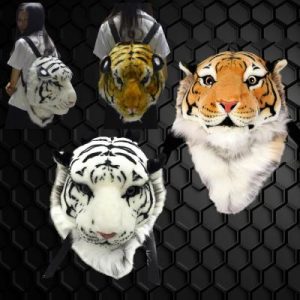 Realistic Oversized Plush Assorted Color Tiger Back Pack