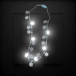 LED Flashing Snowflake Necklace