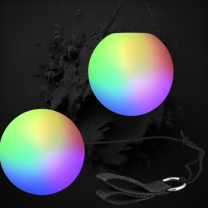 Flashing Ratchet Ball On Wrist Tether
