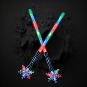 Flashing Sword With Snowflake On Handle And Large Ball At