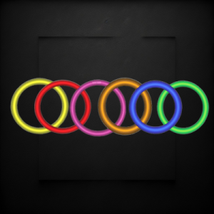 Assorted Color Glow Necklaces (50 Per Tube)
