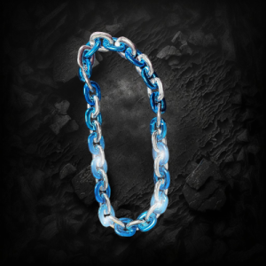 Turquoise/Silver Flashing Chain