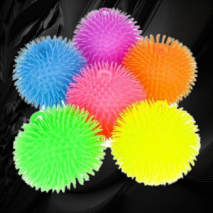 Flashing Puffer Ball With Light Asst