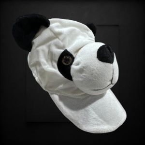 Fabric Covered Panda Baseball Cap