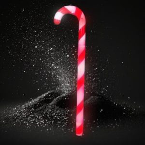 Skinny Flashing Candy Cane Wand