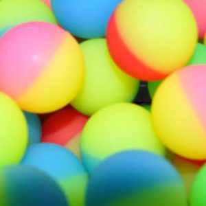 Two Tone Assorted Color Rubber Bounce Balls