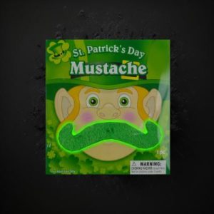 Non-Flashing St. Patrick'S Day Mustache, Cardbb