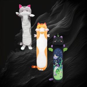 Assorted Plush Cat Pillow