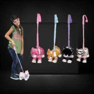 Plush Cat With Pole 4 Assorted Styles (Pet-Cat) 26X10X16
