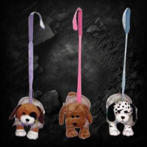 Plush Dog With Pole - 3 Assorted Styles