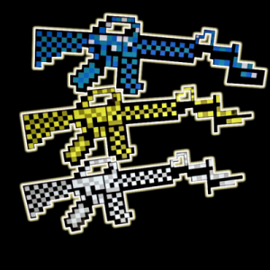 Non-Flashing Foam Pixel Machine Gun