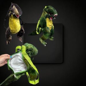 Assorted Color Plush Dinosaur Backpack