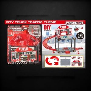 Carded Diy Fire Rescue Building Play Set