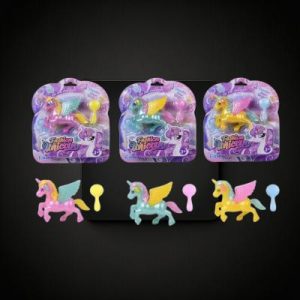 Carded Assorted Unicorn Toy With Brush