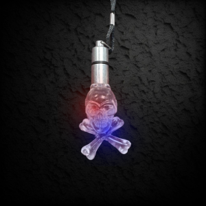 Acrylic LED Skull Crystal Necklace