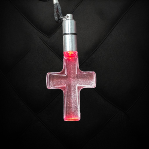 Flashing Multi-Color LED ACrylic Cross Necklace