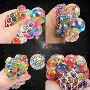 Squishy Mesh Ball With Orbit Balls