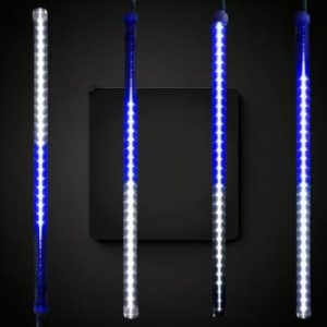 Blue Double Sided LED Meteor Shower Light Tube