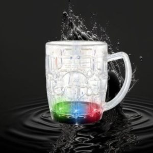 12 Oz LED Flashing Beer Mug Multi-Color