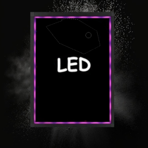 Multi-Color LED Light Up ACrylic Sign With Aluminum Alloy Frame