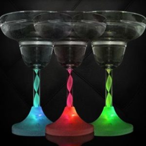 LED Multi-Color Flashing ACrylic Margarita Glass