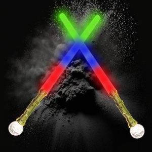 Single Function Multi-Color Sword With Gold Handle And Medium Prismatic