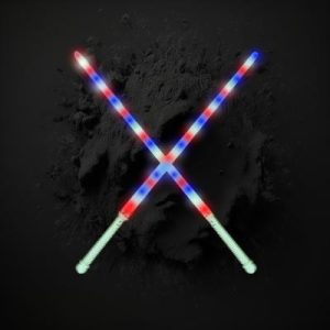 Flashing 22 LED 7 Function Sword With Red/White/And Blue LEDs-