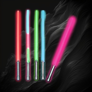 Single Assorted Color Space Swords /