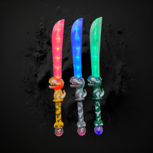 Assorted Style Dinosaur Handle LED Sword
