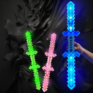 LED Flashing Double Sided Pixel Sword