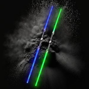 LED Double Sided Single Color Blue/Green Assorted Sword