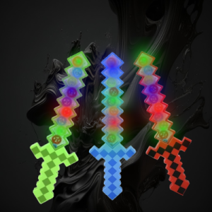 Assorted Color Gear Pixel Sword