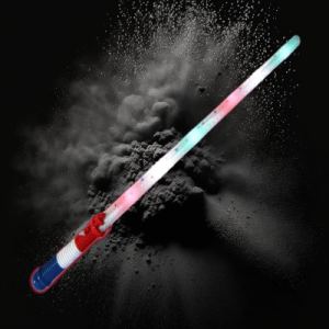 Flashing USA Space Sword With R/W/B Handle