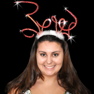 Flashing Candy Cane Head Boppers