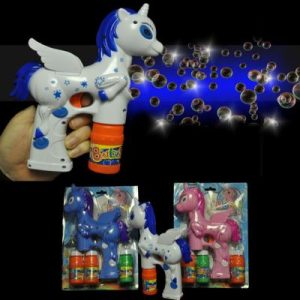 LED Assorted Color Unicorn Bubble Blower