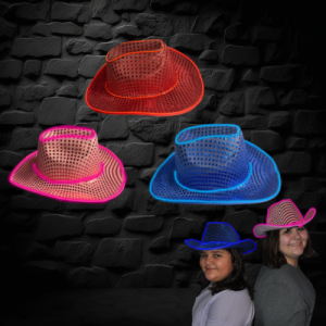 EL Wire Cowboy Hat