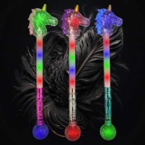 LED Unicorn Wand With Ball On Handle