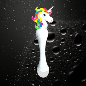 LED Bubble Wand With Unicorn Topper