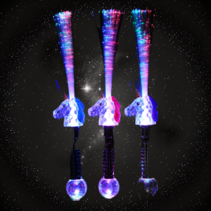 Multi-Color LED Unicorn Fiber Optic Wand