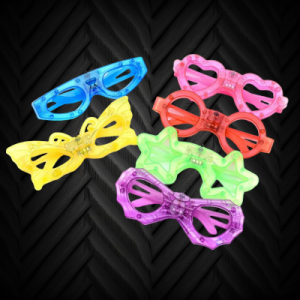 Assorted Color/Shape Flashing Kids Sunglasses