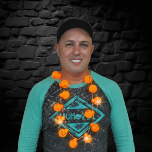 Flashing Pumpkin Necklace 27X22X14