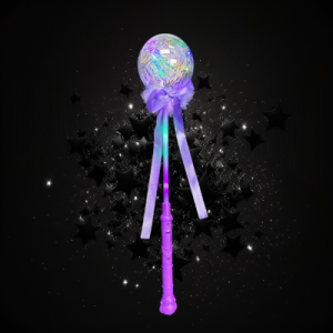 Assorted Color LED Globe Wand With Tinsel Case 29*19*29 6A