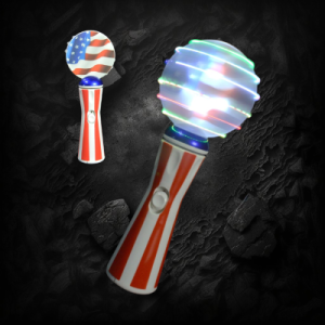 LED Flag Printed Spinning Wand