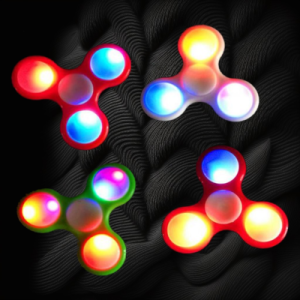 Assorted Color LED Fidget Spinner With Push Button On/Off