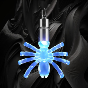 Flashing ACrylic Spider Necklace