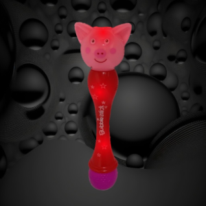 LED Flashing Pig Shaped Bubble Wand